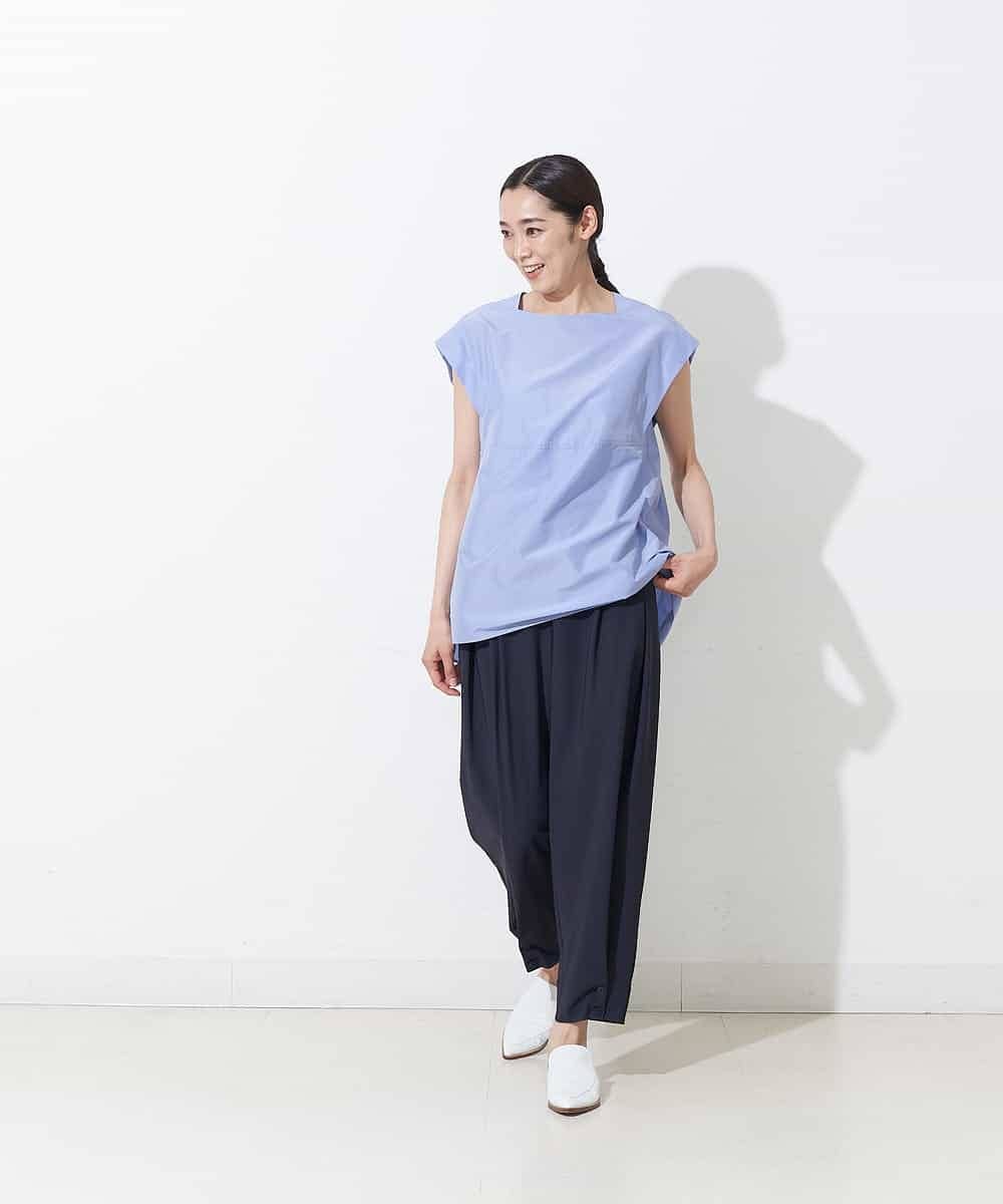 PZLGO70230 GEORGES RECH(ジョルジュ・レッシュ) 【高機能】ヘムボタンパンツ ネイビー