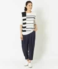 PZLGO70230 GEORGES RECH(ジョルジュ・レッシュ) 【高機能】ヘムボタンパンツ ネイビー