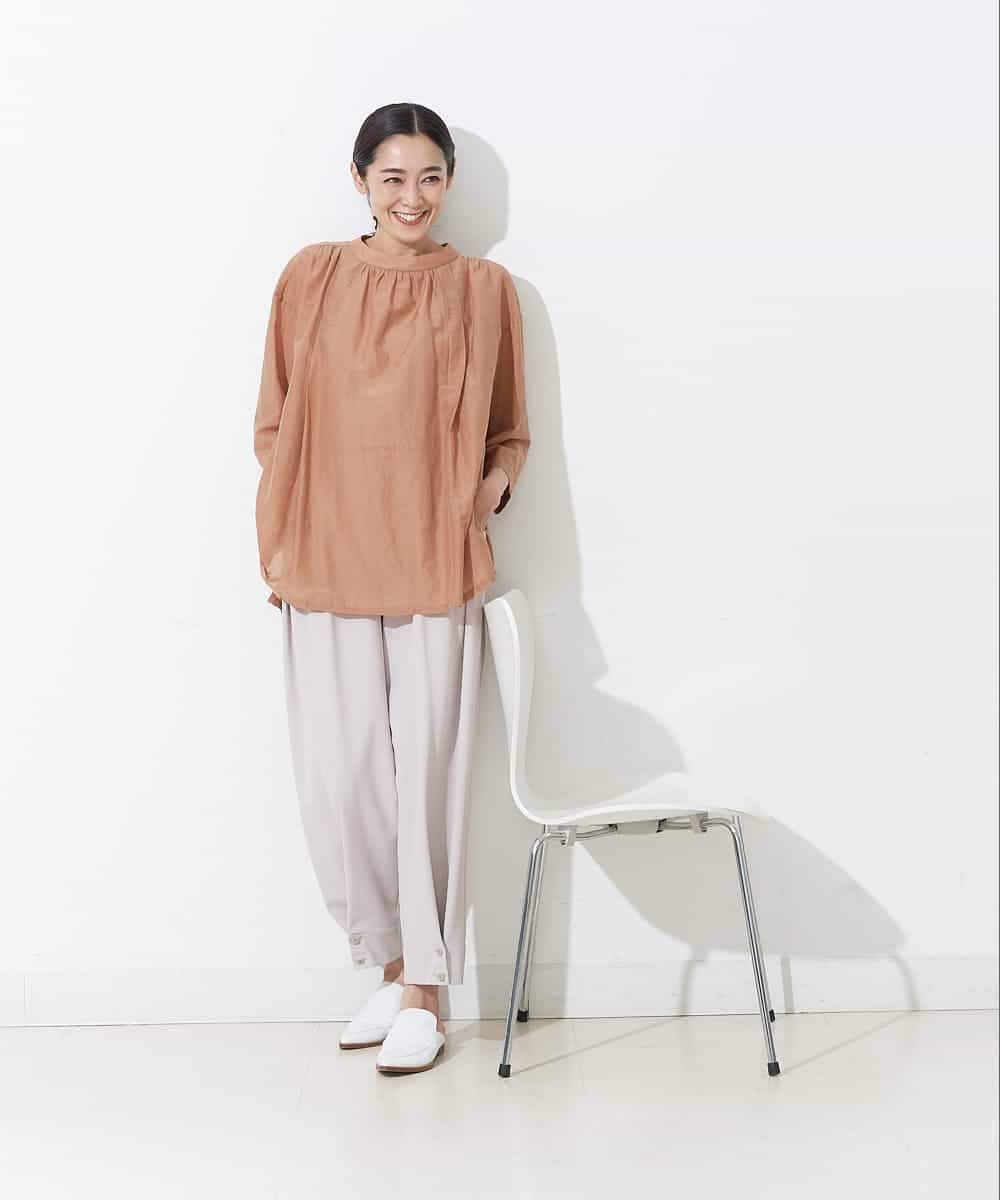 PZLGO70230 GEORGES RECH(ジョルジュ・レッシュ) 【高機能】ヘムボタンパンツ ベージュ