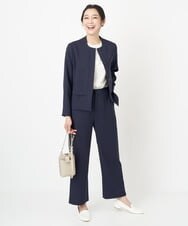 PZLGS01260 GEORGES RECH(ジョルジュ・レッシュ)  [セットアップ対応]スラブストレートパンツ ライトグレー