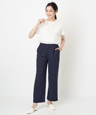 PZLGS01260 GEORGES RECH(ジョルジュ・レッシュ)  [セットアップ対応]スラブストレートパンツ ライトグレー