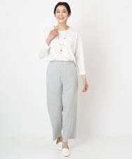 PZLGS01260 GEORGES RECH(ジョルジュ・レッシュ)  [セットアップ対応]スラブストレートパンツ ライトグレー