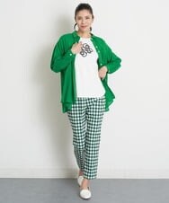PZLGT45210 GEORGES RECH(ジョルジュ・レッシュ) ギンガムチェックスティックパンツ グリーン