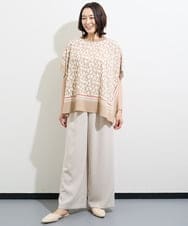PZLGV59250 GEORGES RECH(ジョルジュ・レッシュ)  [日本製]スラブキャタピラーストレートパンツ ベージュ