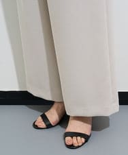 PZLGV59250 GEORGES RECH(ジョルジュ・レッシュ)  [日本製]スラブキャタピラーストレートパンツ ベージュ