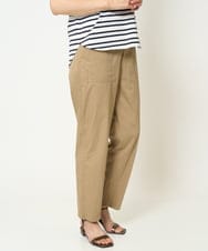 PZLHA61240 GEORGES RECH(ジョルジュ・レッシュ) [接触冷感]ストレッチテーパードベイカーパンツ カーキ