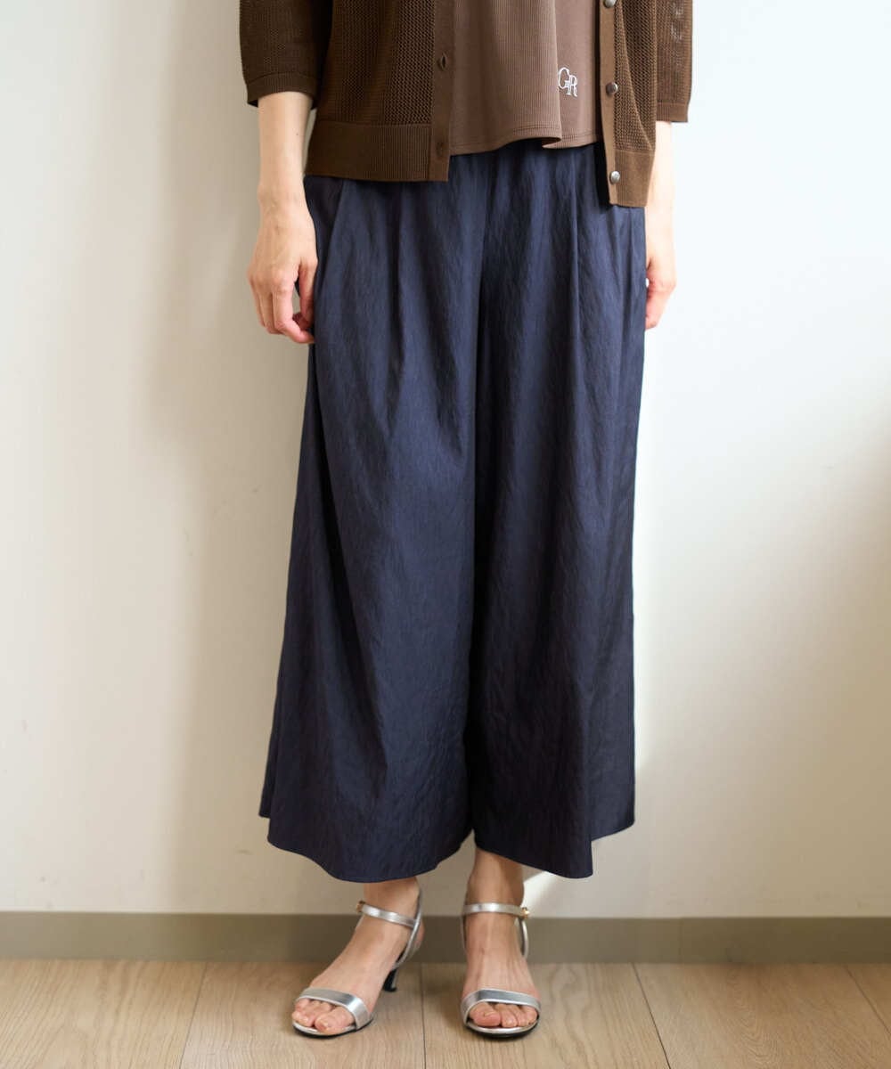 PZLHF73250 GEORGES RECH(ジョルジュ・レッシュ) [追加]シャンブレーガウチョパンツ ネイビー