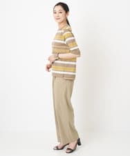 PZLHT01230 GEORGES RECH(ジョルジュ・レッシュ)  [セットアップ対応]スマッシュリネンワンタックストレートパンツ カーキ