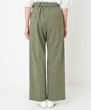 PZLHT01230 GEORGES RECH(ジョルジュ・レッシュ)  [セットアップ対応]スマッシュリネンワンタックストレートパンツ カーキ