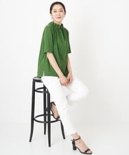 PZLHT09210 GEORGES RECH(ジョルジュ・レッシュ) [接触冷感/速乾/日本製]スリムテーパードセンタープレスパンツ ラベンダー