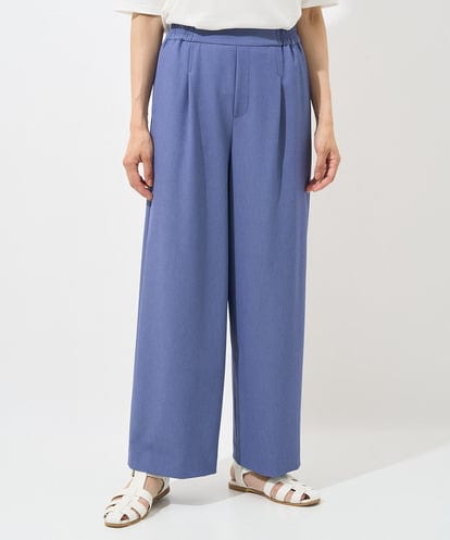 PZLHX37210   [日本製]ツイルタックワイドストレートパンツ
