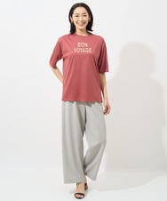 PZLHX37210 GEORGES RECH(ジョルジュ・レッシュ)  [日本製]ツイルタックワイドストレートパンツ ブルー