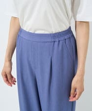 PZLHX37210 GEORGES RECH(ジョルジュ・レッシュ)  [日本製]ツイルタックワイドストレートパンツ ブルー