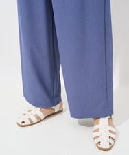 PZLHX37210 GEORGES RECH(ジョルジュ・レッシュ)  [日本製]ツイルタックワイドストレートパンツ ブルー