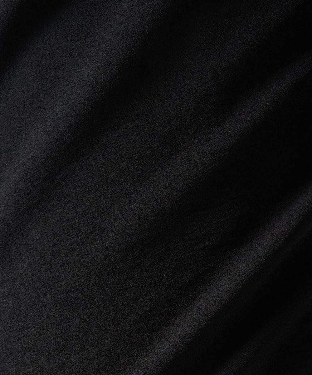 PZLJB20230 GEORGES RECH(ジョルジュ・レッシュ) [接触冷感/吸水速乾]ジョーゼットテーパードパンツ ブラック
