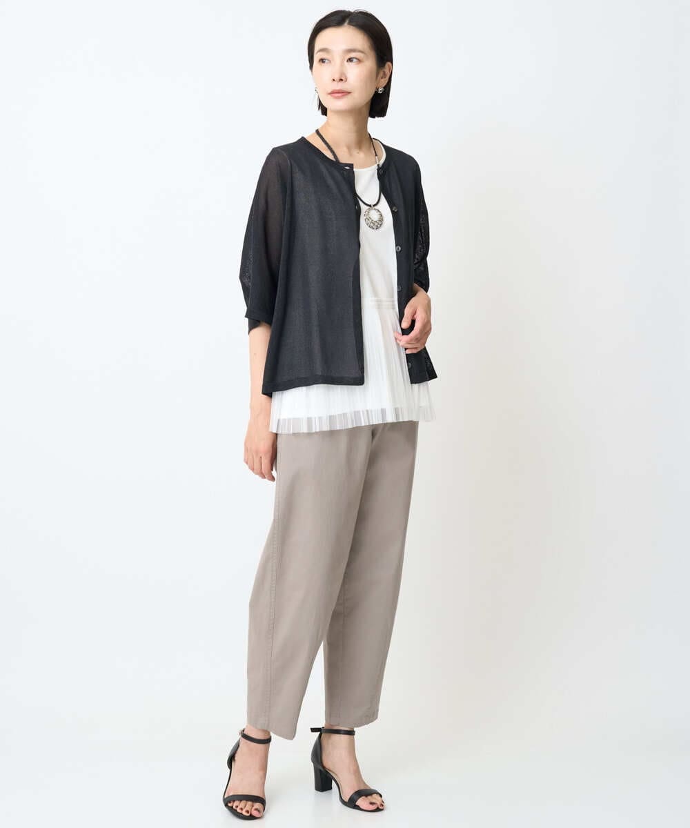 PZLJB33250 GEORGES RECH(ジョルジュ・レッシュ) バレルレックテーパードパンツ カーキ