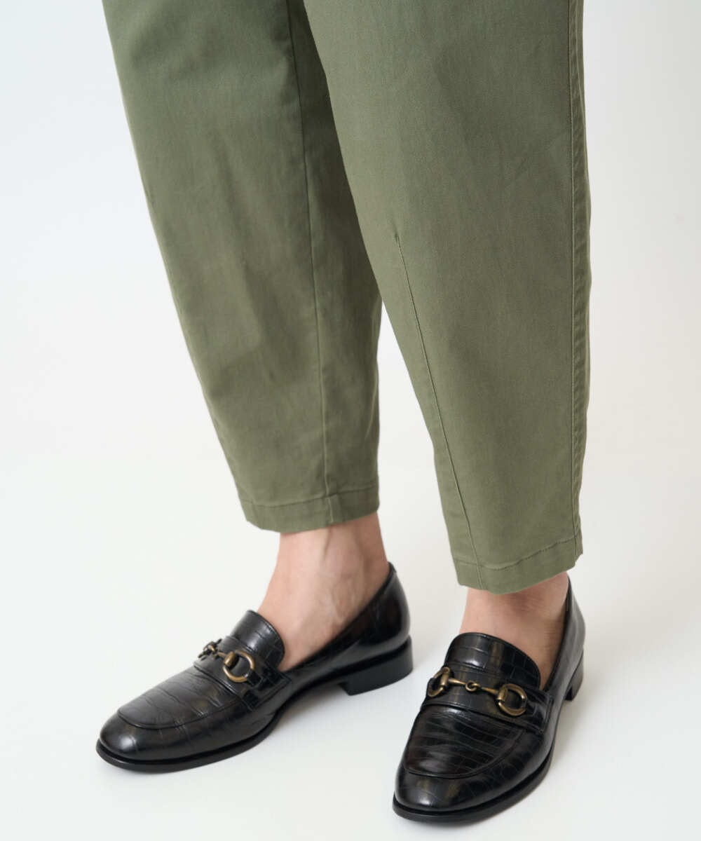 PZLJB33250 GEORGES RECH(ジョルジュ・レッシュ) バレルレックテーパードパンツ カーキ