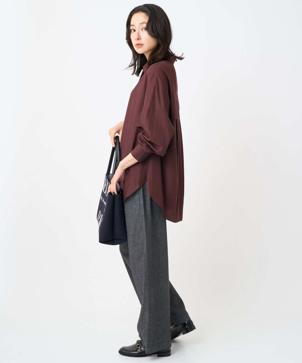 PZLJB40290 GEORGES RECH(ジョルジュ・レッシュ)  [セットアップ対応]バレルワイドブラックデニムパンツ ブラック