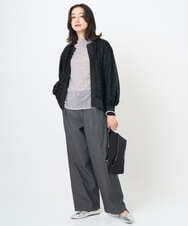 PZLJB40290 GEORGES RECH(ジョルジュ・レッシュ)  [セットアップ対応]バレルワイドブラックデニムパンツ ブラック