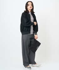 PZLJB40290 GEORGES RECH(ジョルジュ・レッシュ)  [セットアップ対応]バレルワイドブラックデニムパンツ ブラック