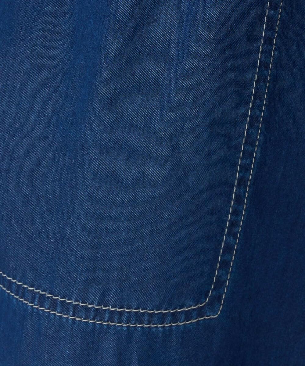 PZLJE08270 GEORGES RECH(ジョルジュ・レッシュ)  [セットアップ対応]ライトデニムイージーワイドパンツ ネイビー