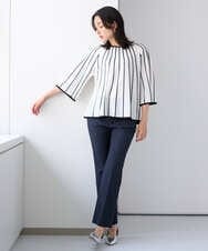 PZLJE09230 GEORGES RECH(ジョルジュ・レッシュ)  [日本製]セミフレアスティックパンツ ベージュ