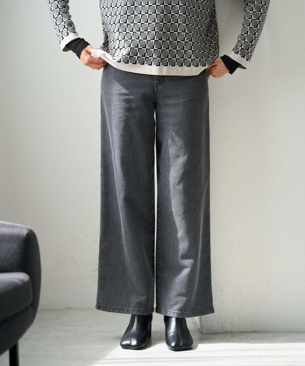 PZLJE23290 GEORGES RECH 裏起毛イージーデニムパンツ