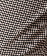 PZLJP35210 GEORGES RECH(ジョルジュ・レッシュ) 千鳥柄テーパードパンツ ブラウン