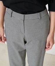 PZLJP35210 GEORGES RECH(ジョルジュ・レッシュ) 千鳥柄テーパードパンツ ブラック