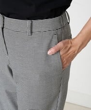 PZLJP35210 GEORGES RECH(ジョルジュ・レッシュ) 千鳥柄テーパードパンツ ブラック