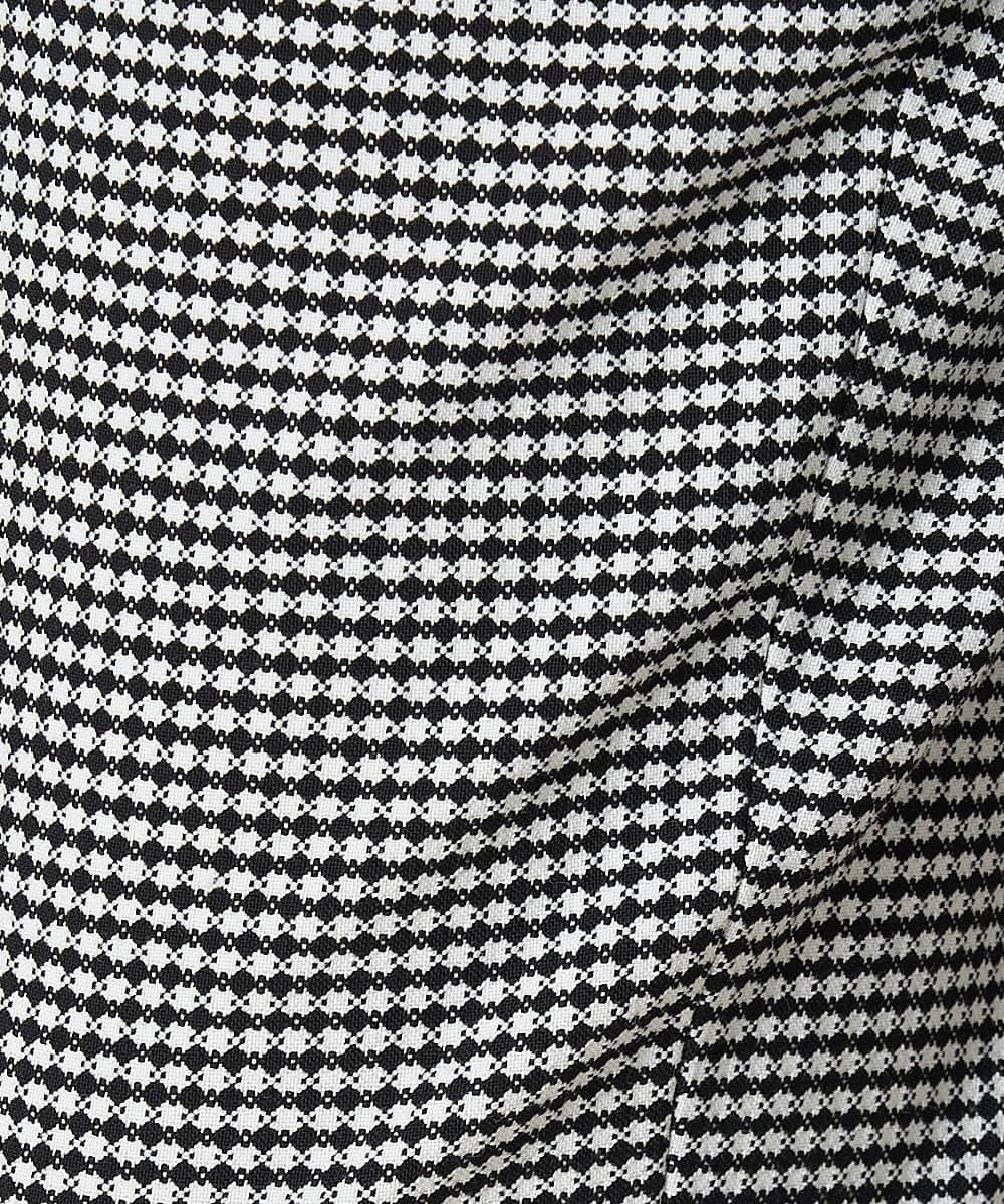 PZLJP35210 GEORGES RECH(ジョルジュ・レッシュ) 千鳥柄テーパードパンツ ブラック