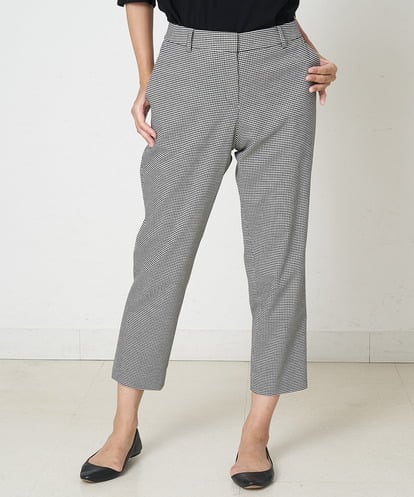 PZLJP35210 GEORGES RECH 千鳥柄テーパードパンツ