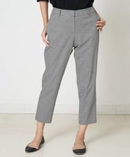 PZLJP35210 GEORGES RECH(ジョルジュ・レッシュ) 千鳥柄テーパードパンツ ブラック