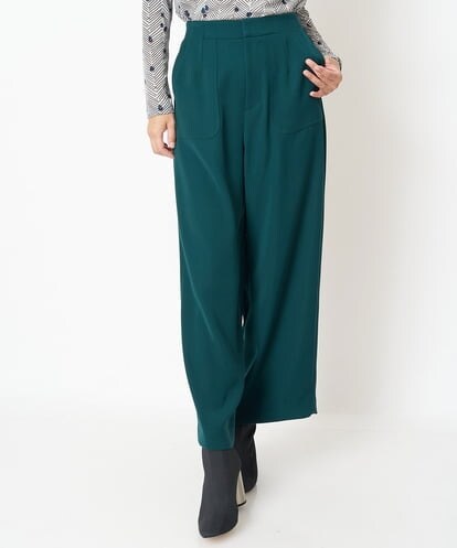PZLJQ24230  ストレッチワイドパンツ