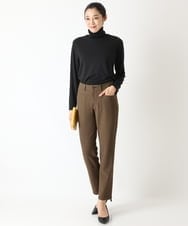 PZLJQ45210 GEORGES RECH(ジョルジュ・レッシュ) 【美脚】チェックスティックパンツ ブラウン