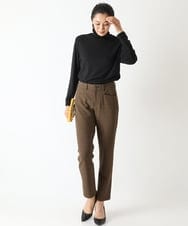 PZLJQ45210 GEORGES RECH(ジョルジュ・レッシュ) 【美脚】チェックスティックパンツ ブラウン