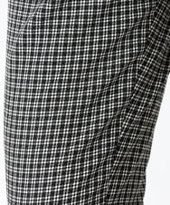 PZLJQ45210 GEORGES RECH(ジョルジュ・レッシュ) 【美脚】チェックスティックパンツ ブラック