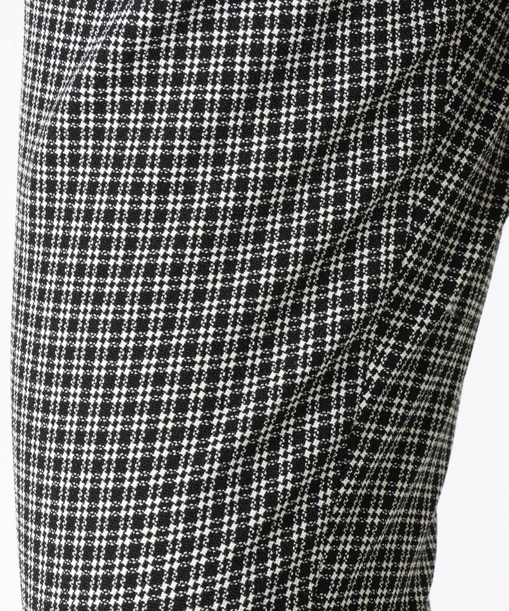 PZLJQ45210 GEORGES RECH(ジョルジュ・レッシュ) 【美脚】チェックスティックパンツ ブラック