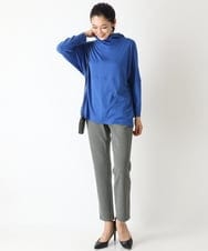 PZLJQ45210 GEORGES RECH(ジョルジュ・レッシュ) 【美脚】チェックスティックパンツ ブラック