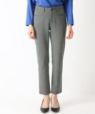 PZLJQ45210 GEORGES RECH(ジョルジュ・レッシュ) 【美脚】チェックスティックパンツ ブラック