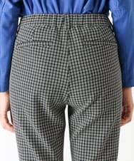 PZLJQ45210 GEORGES RECH(ジョルジュ・レッシュ) 【美脚】チェックスティックパンツ ブラック