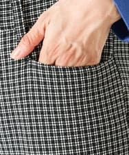 PZLJQ45210 GEORGES RECH(ジョルジュ・レッシュ) 【美脚】チェックスティックパンツ ブラック