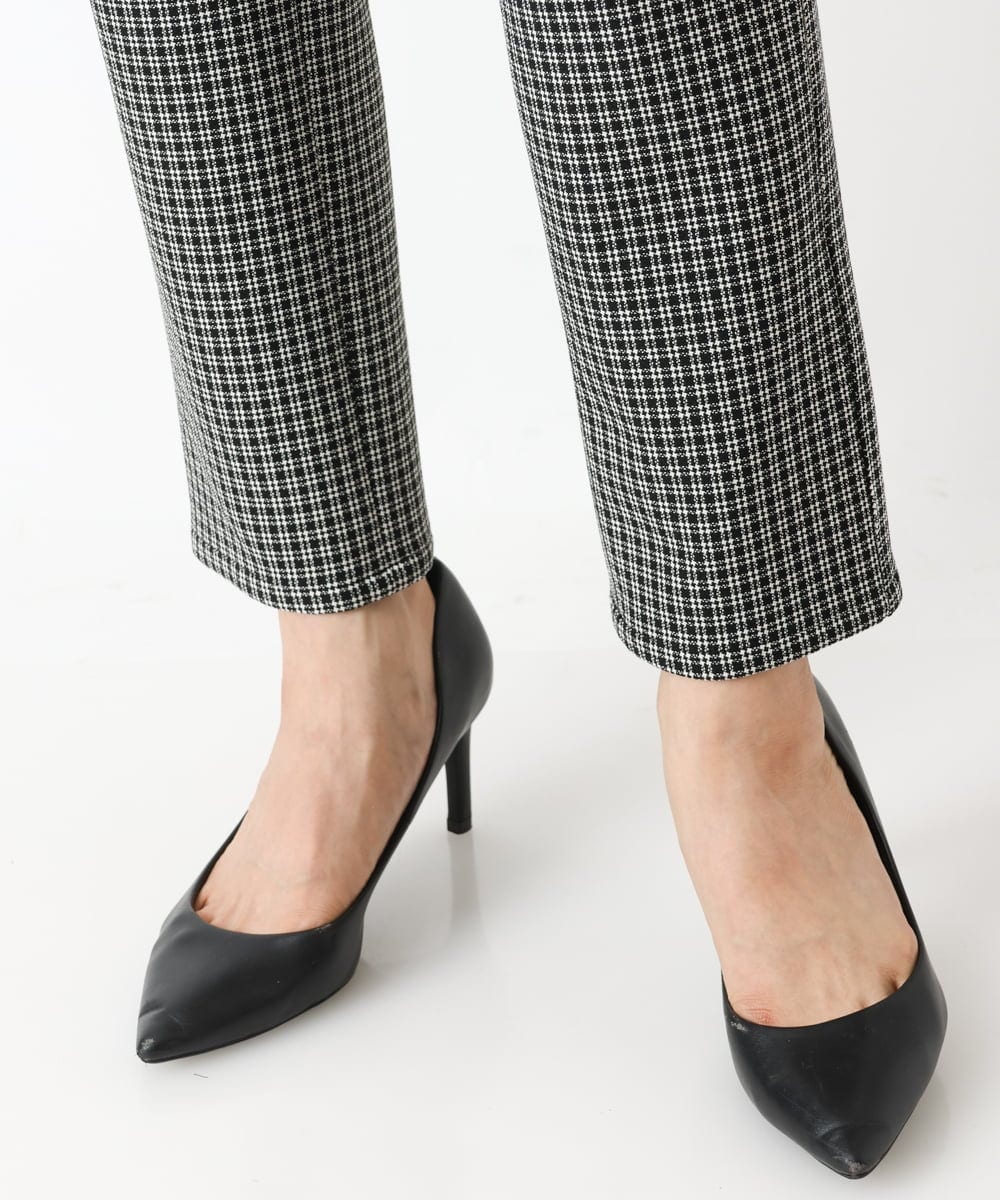 PZLJQ45210 GEORGES RECH(ジョルジュ・レッシュ) 【美脚】チェックスティックパンツ ブラック