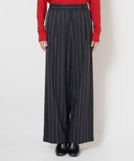 PZLJS21250 GEORGES RECH(ジョルジュ・レッシュ) [速乾/日本製]ストライプワイドパンツ ブラック
