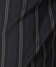 PZLJS21250 GEORGES RECH(ジョルジュ・レッシュ) [速乾/日本製]ストライプワイドパンツ ブラック