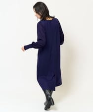 PZPAB03390 GEORGES RECH(ジョルジュ・レッシュ) ウールスムースジャージーボリュームスリーブワンピース ブラック