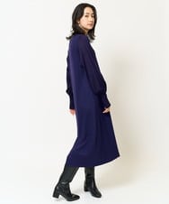 PZPAB03390 GEORGES RECH(ジョルジュ・レッシュ) ウールスムースジャージーボリュームスリーブワンピース ブラック