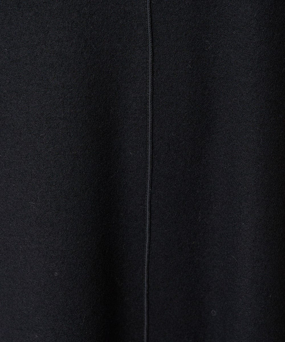 PZPAB03390 GEORGES RECH(ジョルジュ・レッシュ) ウールスムースジャージーボリュームスリーブワンピース ブラック