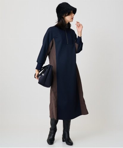 PZPAD01390 GEORGES RECH ダンボールタフタドッキングワンピース
