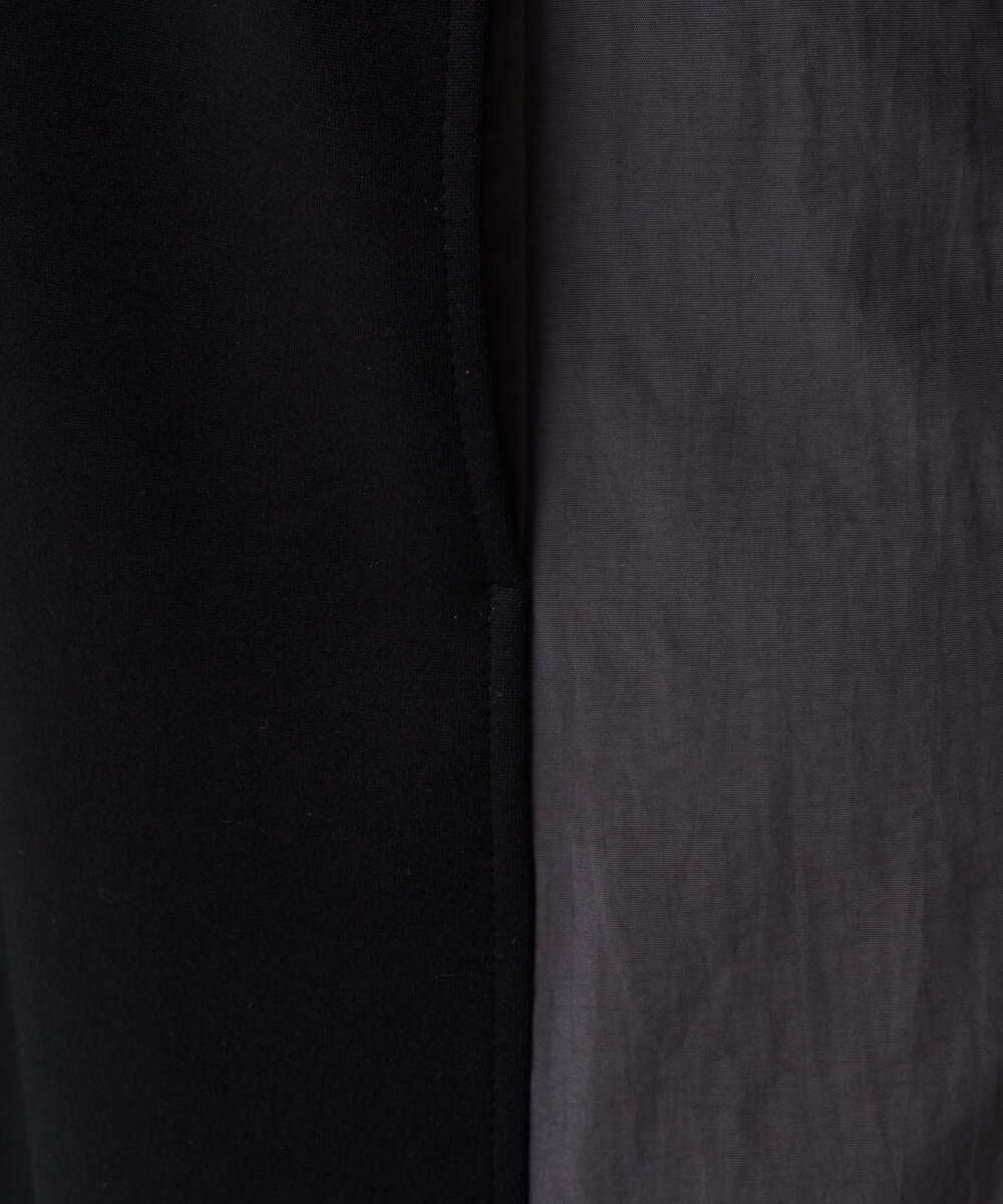 PZPAD01390 GEORGES RECH(ジョルジュ・レッシュ) ダンボールタフタドッキングワンピース ブラック